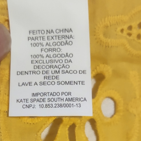 Kate Spade Yellow Eyelet Top - Picture 12 of 12
